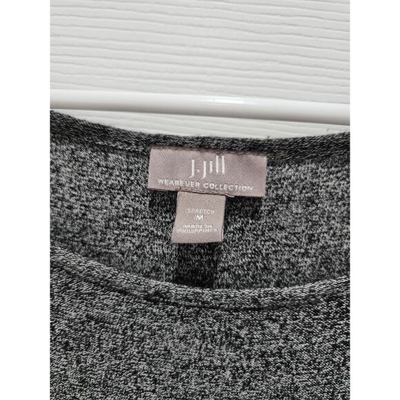 J. Jill Women's Size M Black Grey Colorblock Wearever Maxi Dress - Picture 2 of 6